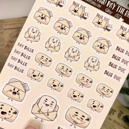 Planner Stickervel – Pay Those Bills | Administratie & Budget Stickers