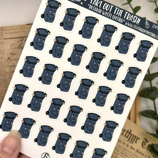 Planner Stickervel – Grey Bin Day | Restafval Reminder Sticker