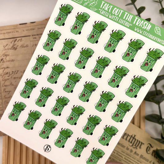 Planner Stickervel – Green Bin Day | GFT & Tuinafval Stickers