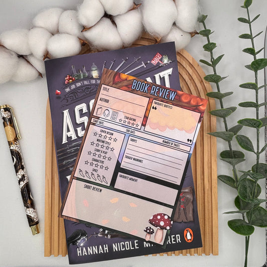Handgemaakt Book Review Notepad Autumn Vibes, 50 pagina’s A6 – Hip Kaartje