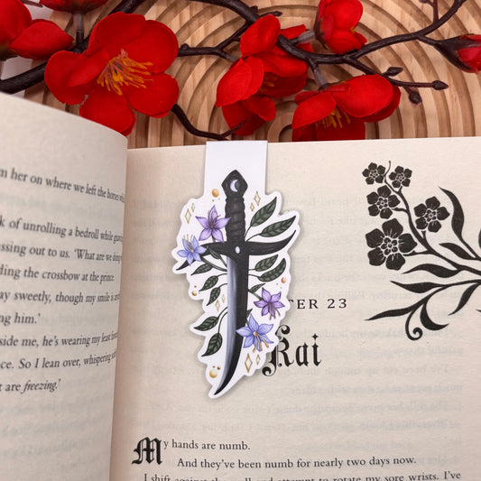 Magnetische Boekenlegger – Floral Blade | Voor Fantasyfans