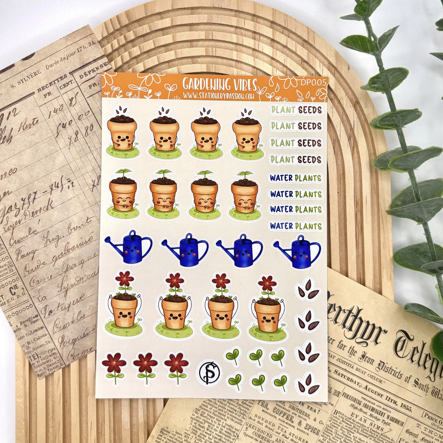 Planner Stickervel – Gardening Day | Stickers voor Tuinliefhebbers