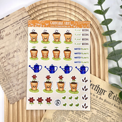 Planner Stickervel – Gardening Day | Stickers voor Tuinliefhebbers