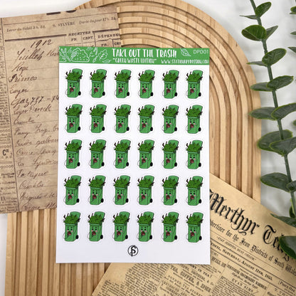 Planner Stickervel – Green Bin Day | GFT & Tuinafval Stickers