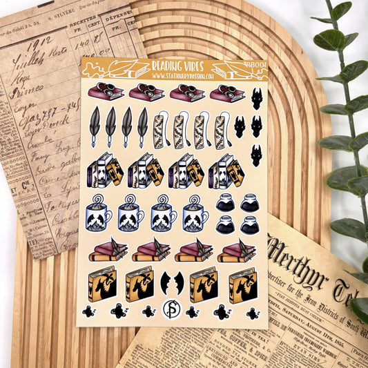 Planner Stickervel – Reading Vibes | Bookish Stickers voor Journals