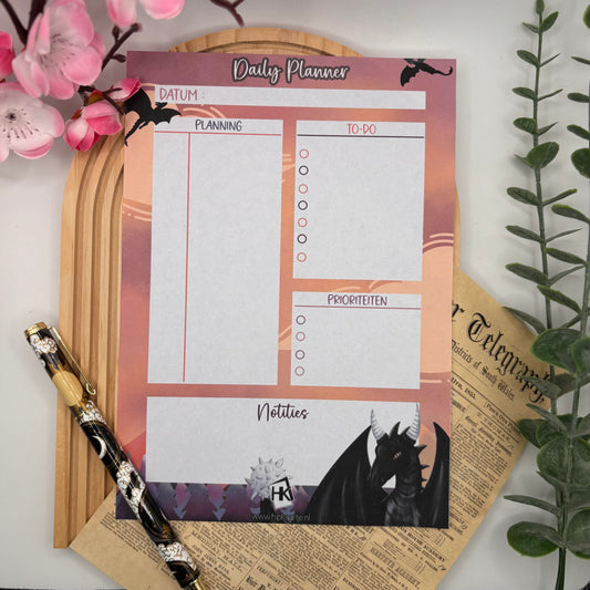 Daily Planner Pad Fighting Dragons – A5 dagplanner met 50 pagina’s van Hip Kaartje